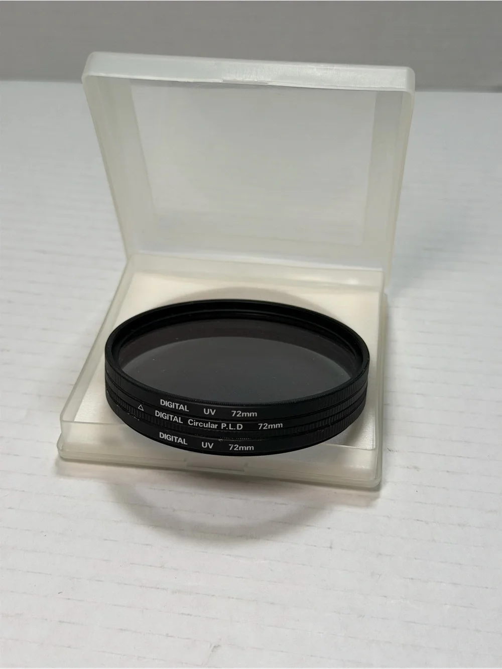 Quantaray Digital UV 72mm,Digital Circular P.L.D 72 mm Lot Of 3 Filter